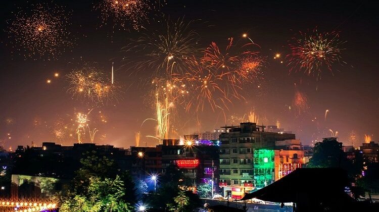 Cities In India During The Festival Of Diwali