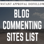 Free Instant Approval Blog Commenting Sites
